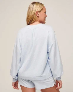 Cloud Terry Vneck Top