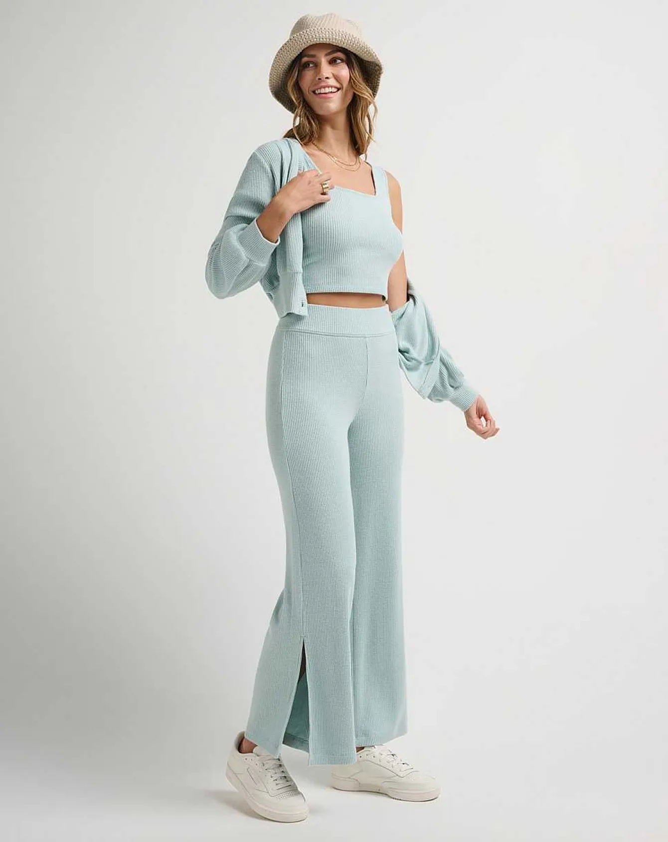 Evening Retreat Wide Rib Pant