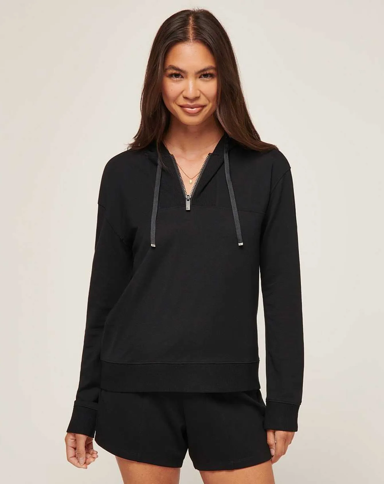 Friday Ponte Half Zip Hoodie