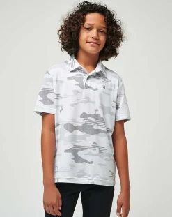 Heater Camo Youth Polo