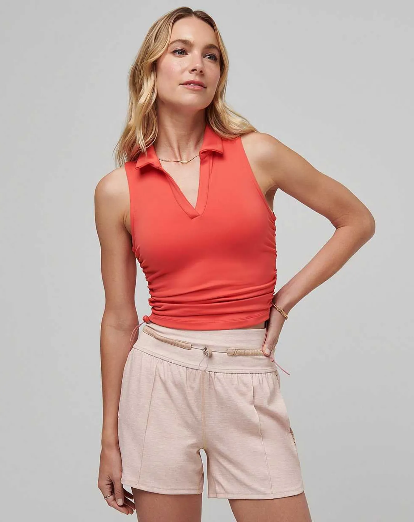 Salt Air, Don'T Care Moveknit Sleeveless Polo