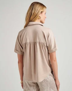 Seaside Bliss Tie Front Top