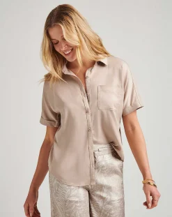 Seaside Bliss Tie Front Top