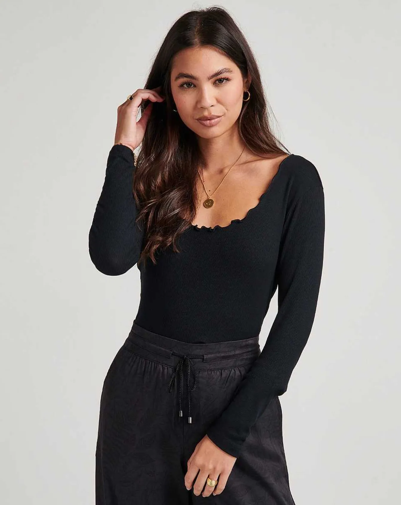 Something Sweet Cloud Ribbed Top