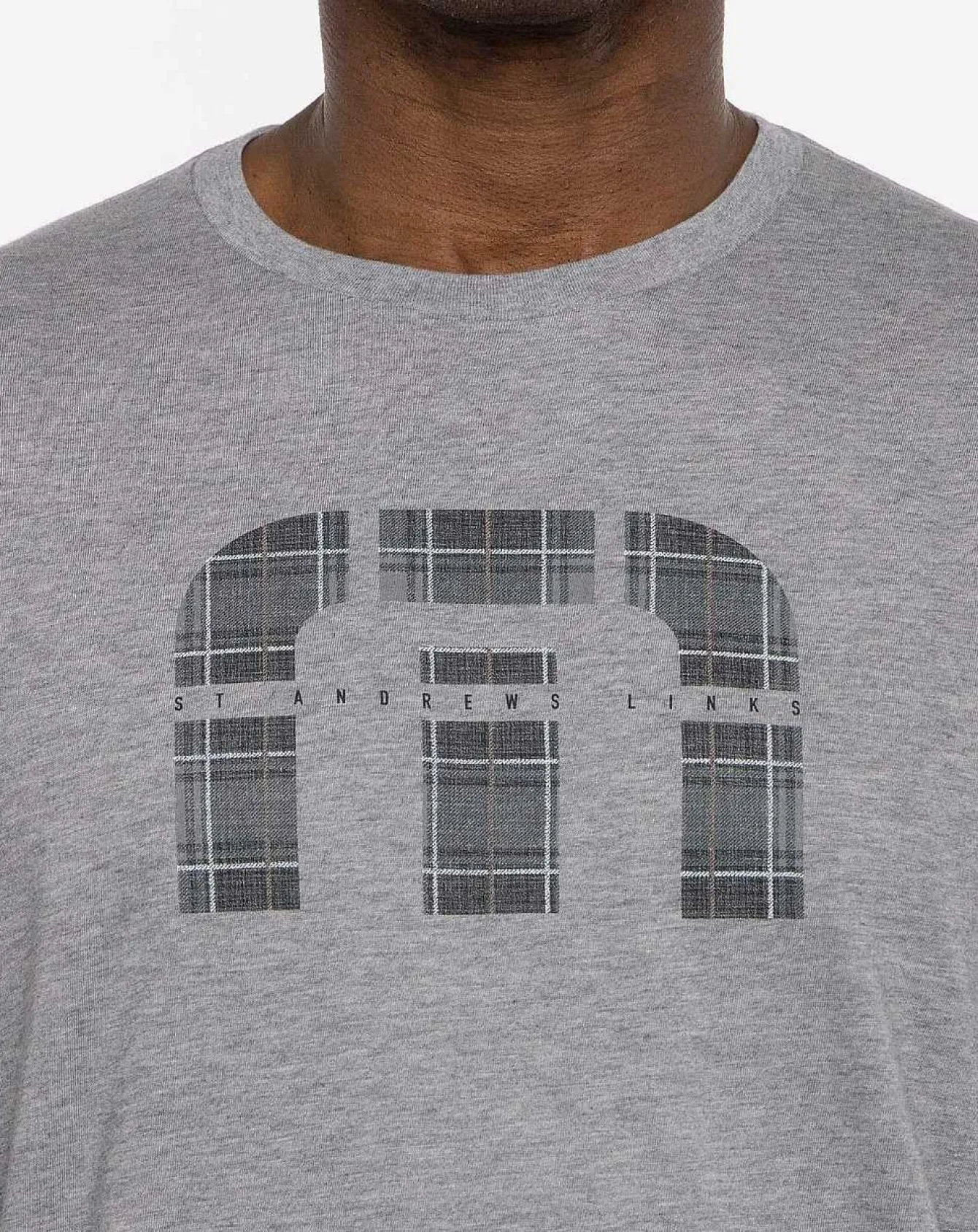 St Andrews Shadowy Plaid Tee