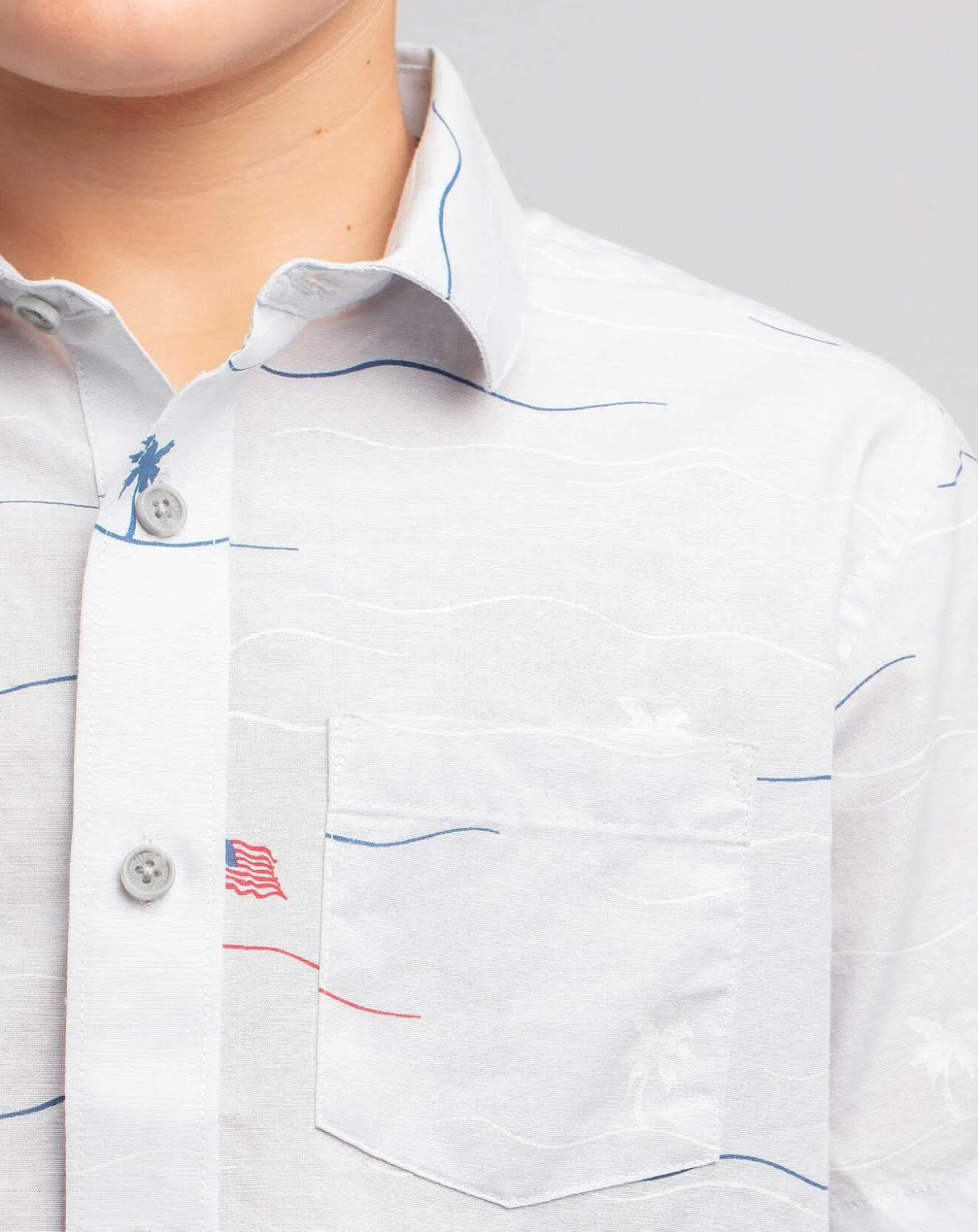 Star Spangled Banner Youth Button-Up