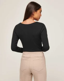 Sun Season Cloud Ribbed Top