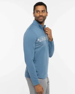 Upgraded Striped Quarter Zip